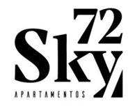 Logotipo del proyecto Sky 72 Apartamentos en tipografía negra