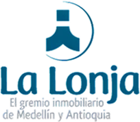 Logotipo de La Lonja, el gremio inmobiliario de Medellín y Antioquia.